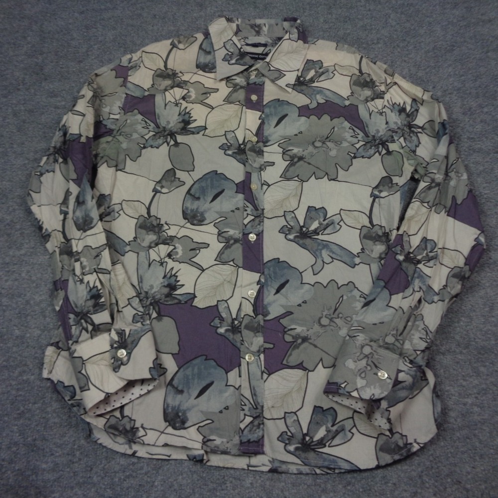 Paul Smith Floral Shirt Mens XL All Over Print Flowers Button Up Long Sleeve